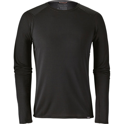 Patagonia Men's Capilene Thermal Weight Crew Shirt in Black front