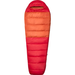 Marmot Lost Coast 40 Degree Down Sleeping Bag in Team Red/Auburn closed