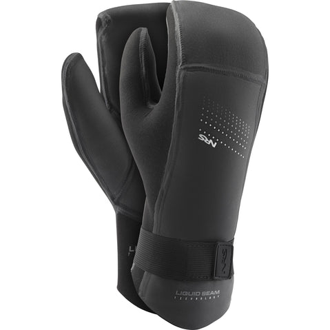 NRS Toaster 3.5mm Neoprene Mitts in Black pair