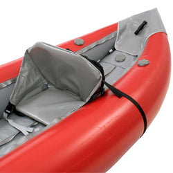 AIRE Outfitter I Inflatable Kayak in Red seat detail