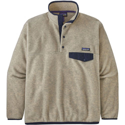 Patagonia Men's Synchilla Snap-T Pullover Top in Oatmeal Heather front