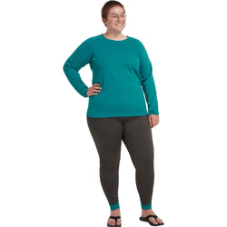 NRS Women's Expedition Weight Pants in Graphite model view front