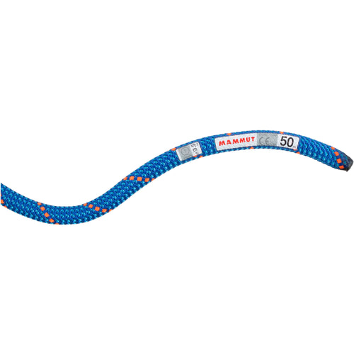 Mammut 9.5 Crag Dry Climbing Rope in Blue/Ocean logo
