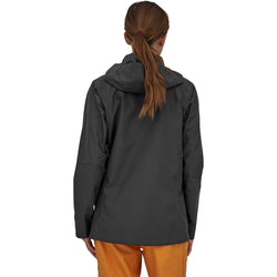 Patagonia Women's Powder Town Jacket in Black model back
