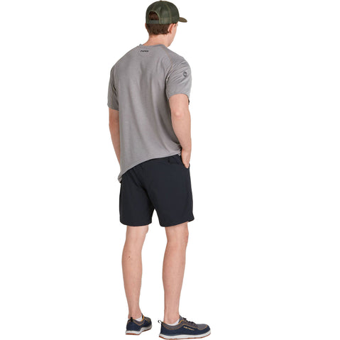 NRS Men's High Side Shorts in Jet Black model back