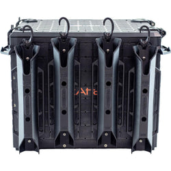 YakAttack TetherTube Rod Holder - Two Pack with fishing crate