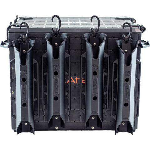 YakAttack TetherTube Rod Holder - Two Pack with fishing crate