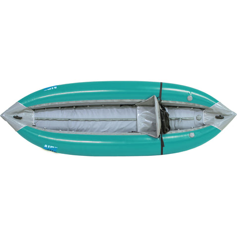 AIRE Outfitter I Inflatable Kayak in Teal top