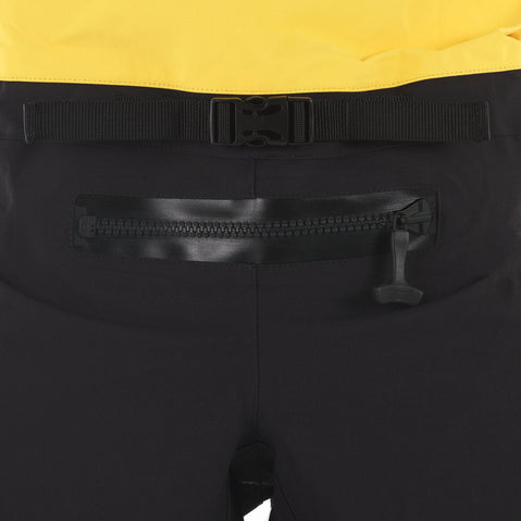 Level Six Rescue Pro Dry Suit in Yellow relief zipper