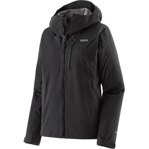 Patagonia Women's Granite Crest Rain Jacket in Black angle