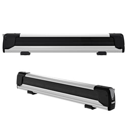 Thule SnowPack Extender Ski/Snowboard Roof Rack in Aluminum front