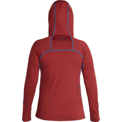 NRS Women's Lightweight Hoodie in Vino back