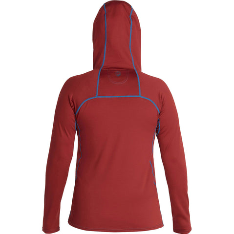 NRS Women's Lightweight Hoodie in Vino back