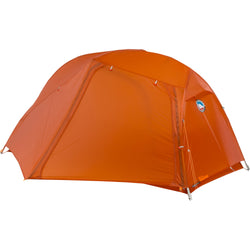 Big Agnes Copper Spur UL 1 Person Backpacking Tent in Tangelo with fly closed