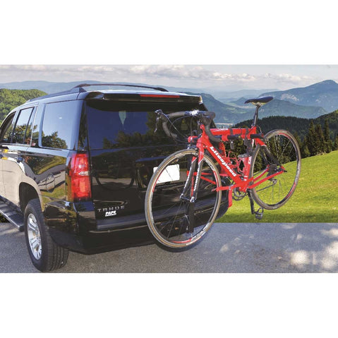 Malone RunWay HM3-OS Bike Hitch Rack on a road