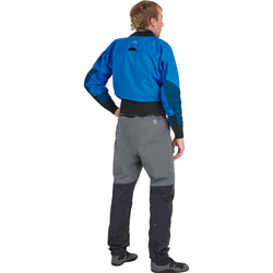 NRS Men's Flux Dry Top in Blue model back