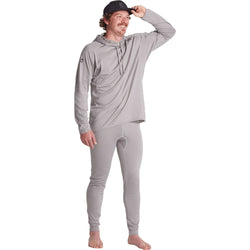 NRS Men's Lightweight Hoodie in Titanium model front