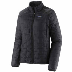 Patagonia Women's Micro Puff Jacket in Black angle
