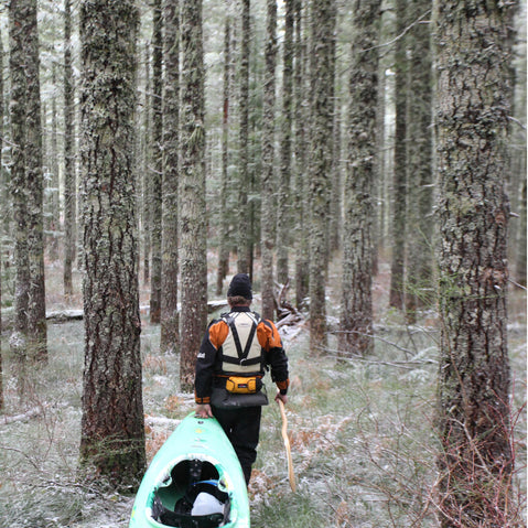 Salamander Retriever Kayak Rescue Throw Rope Bag & Tow Tether lifestyle