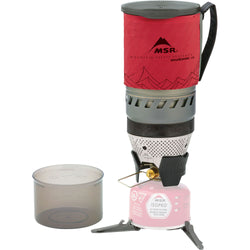 MSR WindBurner 1.0L Stove System in Red standing
