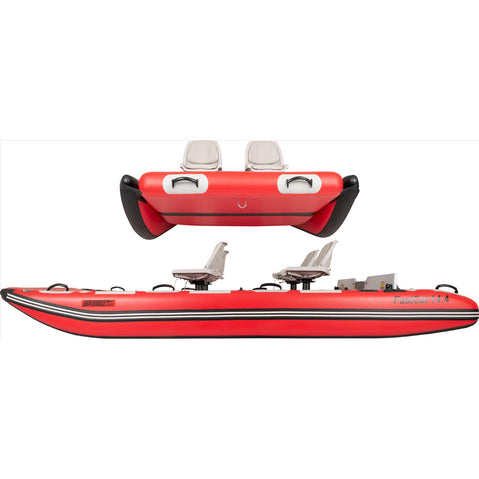 Sea Eagle FastCat14 Cataraft Swivel Seat Canopy Package side
