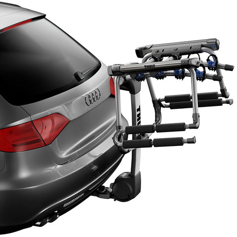Thule Tram Ski/Snowboard Hitch Rack installed on a car