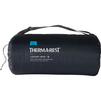 Therm-A-Rest LuxuryMap Sleeping Pad in Lyons Blue stuff sack