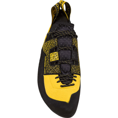 La Sportiva Men's Katana Lace Rock Climbing Shoes in Yellow/Black top