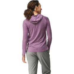 NRS Women's Silkweight Hoodie orchid model back