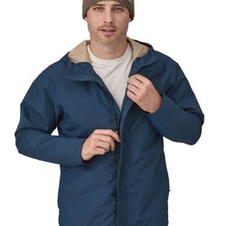 Patagonia Men's Jackson Glacier Rain Jacket model front zipper