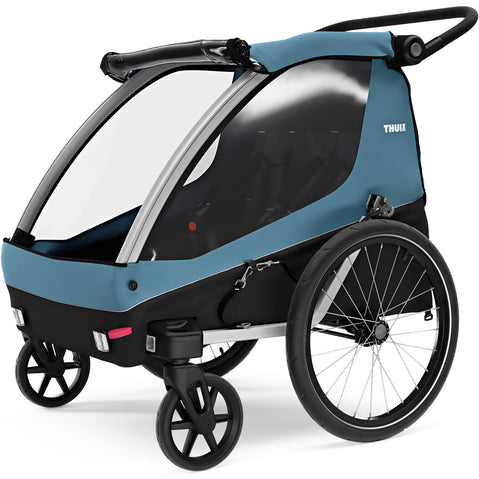 Thule Courier Bicycle Trailer/Stroller in Aegean Blue front