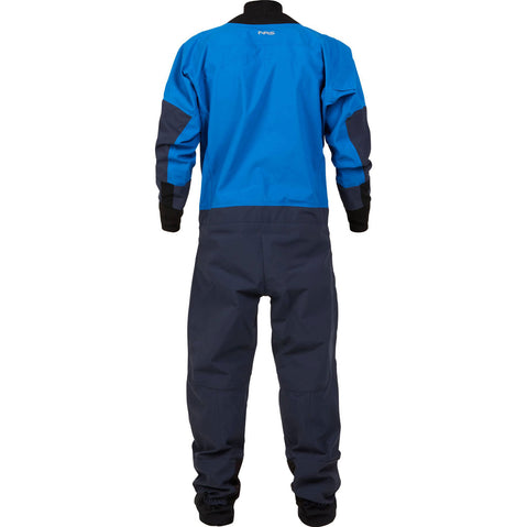 NRS Men's Nomad GORE-TEX Pro Semi-Dry Suit in Blue back