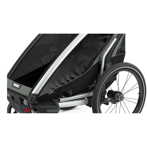 Thule Chariot Lite 1 Multisport Trailer/Stroller in Agave wheel
