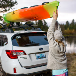Yakima HandRoll Kayak Roof Rack lifestyle