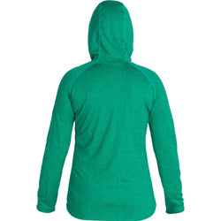 NRS Women's Silkweight Hoodie in Jade back