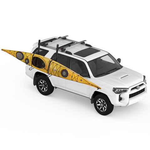Yakima ShowDown Load Assist Kayak And SUP Mount with a boat loaded
