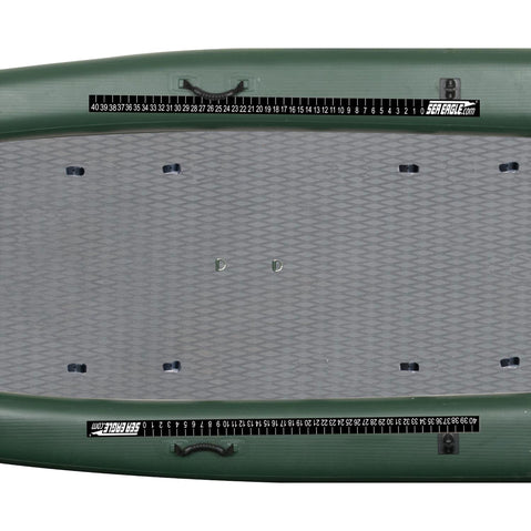 Sea Eagle FishSkiff 16 Inflatable Fishing Boat 2-Person Swivel Seat Canopy Package bottom