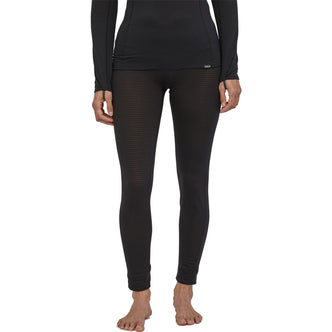 Patagonia Women's Capilene Thermal Weight Bottoms in Black model front