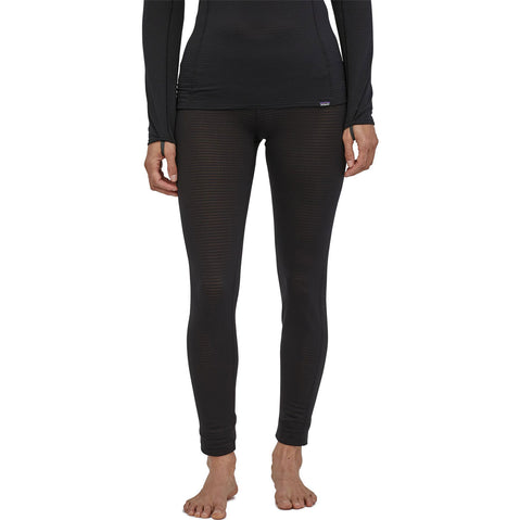 Patagonia Women's Capilene Thermal Weight Bottoms in Black model front