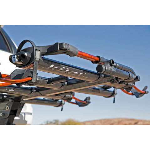 Kuat NV 2.0 2 Bike Add-On Hitch Rack in Gray Metallic attach with car