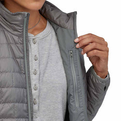 Patagonia Women's Nano Puff Parka model view zipper