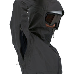 Patagonia Women's 3-in1 Powder Town Jacket in Black model view front