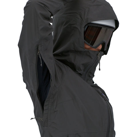 Patagonia Women's 3-in1 Powder Town Jacket in Black model view front