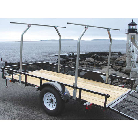 Malone TopTier Utility Trailer Cross Bar System on a beach