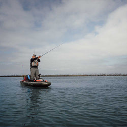 Wilderness Systems iATAK 110 Inflatable Fishing Kayak casting for fish