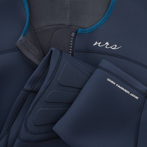 NRS Women's 3.0 Farmer Jane Wetsuit in detail
