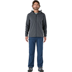 Patagonia Men's Nano-Air Ultralight Full-Zip Hoody in Smolder Blue model full