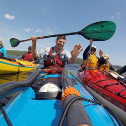 Aqua Bound Whiskey Fiberglass Bent Shaft 2-Piece Kayak Paddle