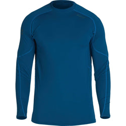 NRS Men's Rashguard Long Sleeve Shirt in Poseidon front
