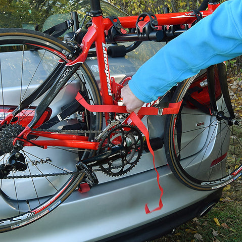 USED Malone RunWay BC3 Bike Trunk Rack retention staps